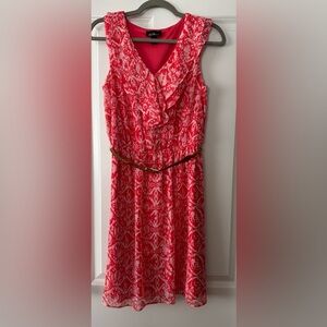 Alyx Pink Sleeveless Cowl Neck Midi Dress